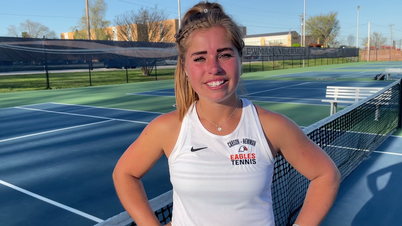 Carson-Newman Tennis: Abby Reis recaps Queens 4-3-21