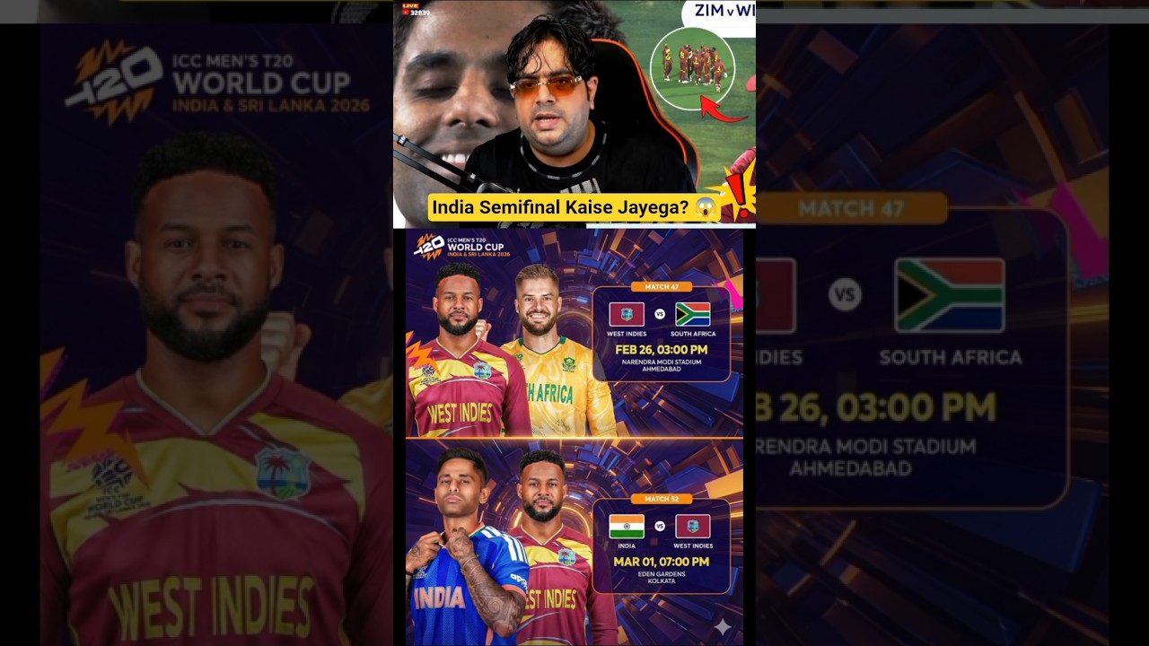 India aise jayega Semifinal mein! 🔥😱 best scenario | #t20worldcup2026 #t20worldcup