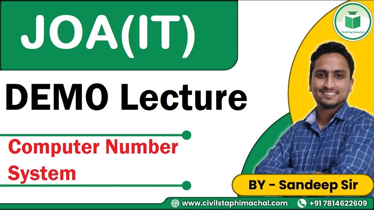 JOA(IT) | Demo Lecture | Computer Number System | CivilsTap Himachal