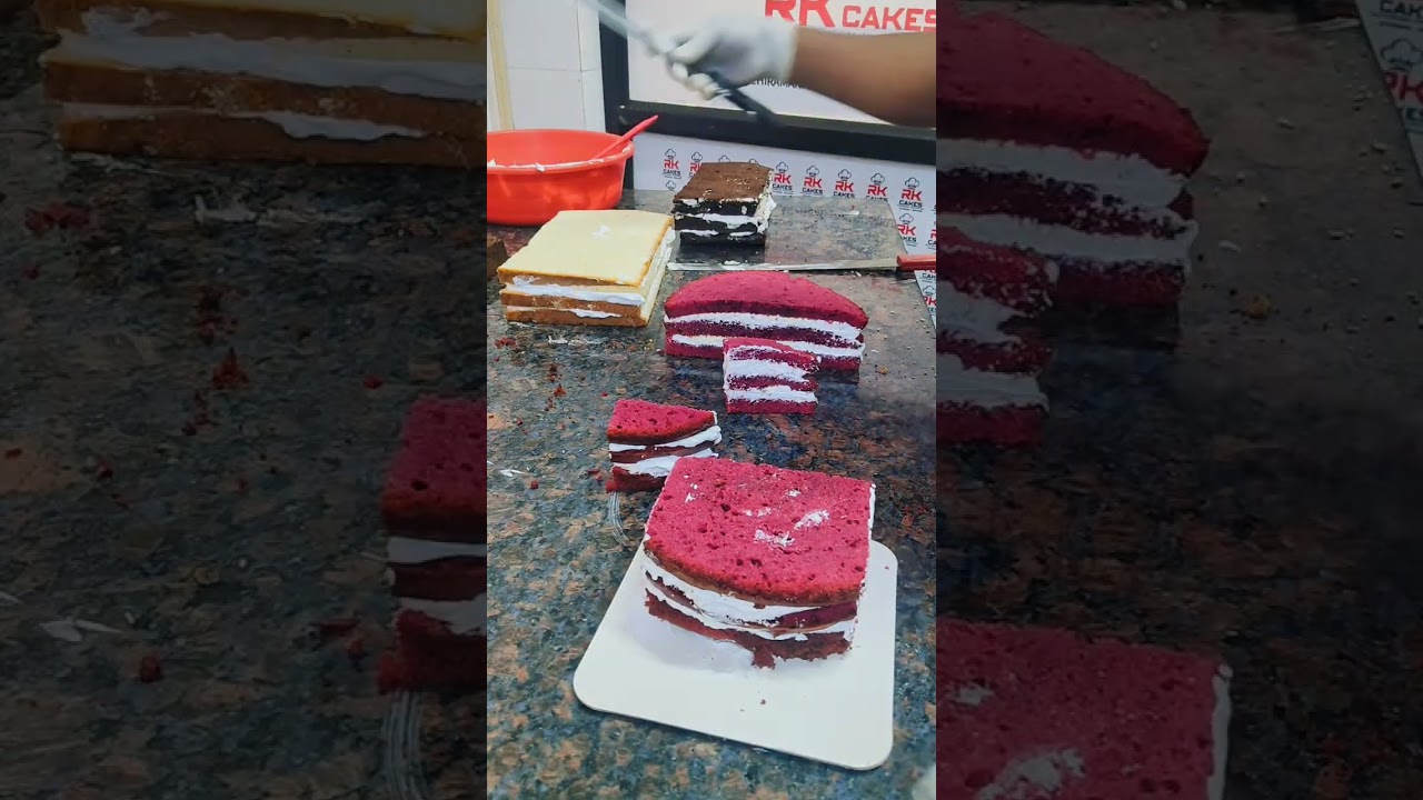 ½kg cake red velvet, block Forest, white forest 