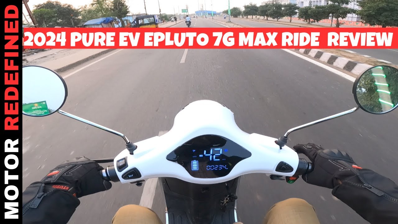 2024 Pure EV Epluto 7G Max Electric Scooter Ride Review | On Road Price, Mileage & Features.