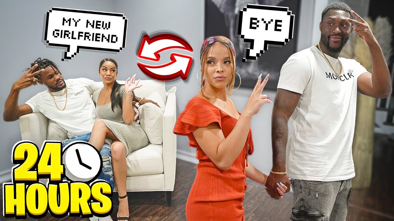 SWITCHING GIRLFRIENDS For 24 HOURS * COUPLES CHALLENGES* Ft. @Kristen & Reafe