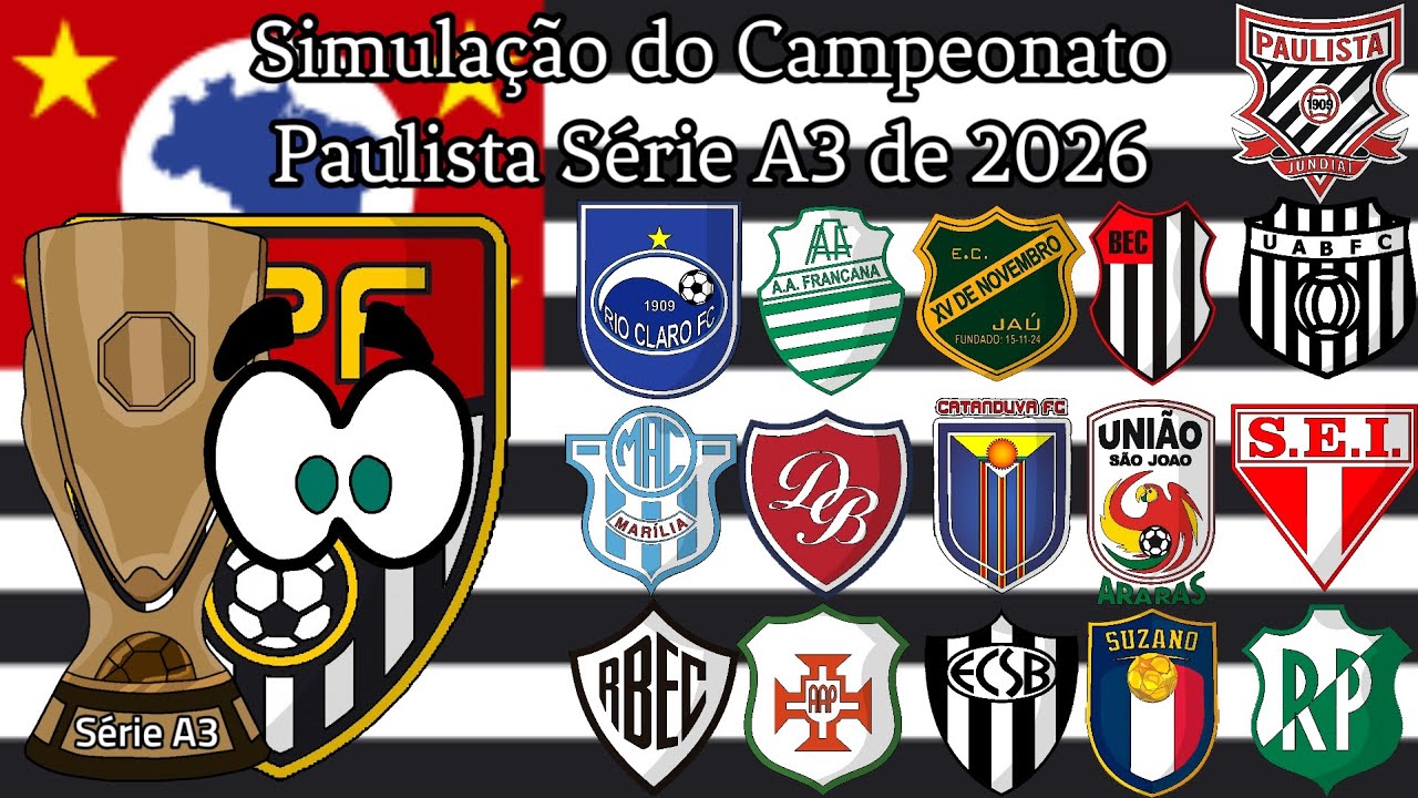 Simulação do Campeonato Paulista Série A3 2026