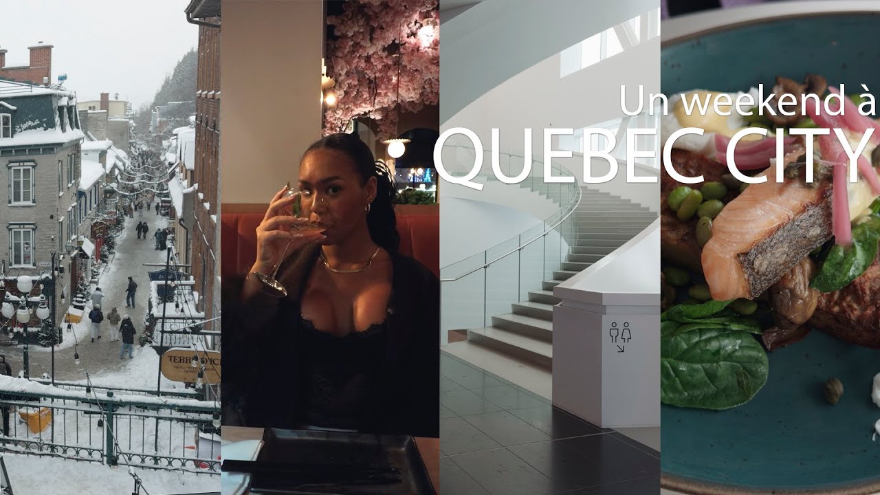 Vlog 001 : Visite de la ville de Québec en hiver | Activités, date au restaurant et +
