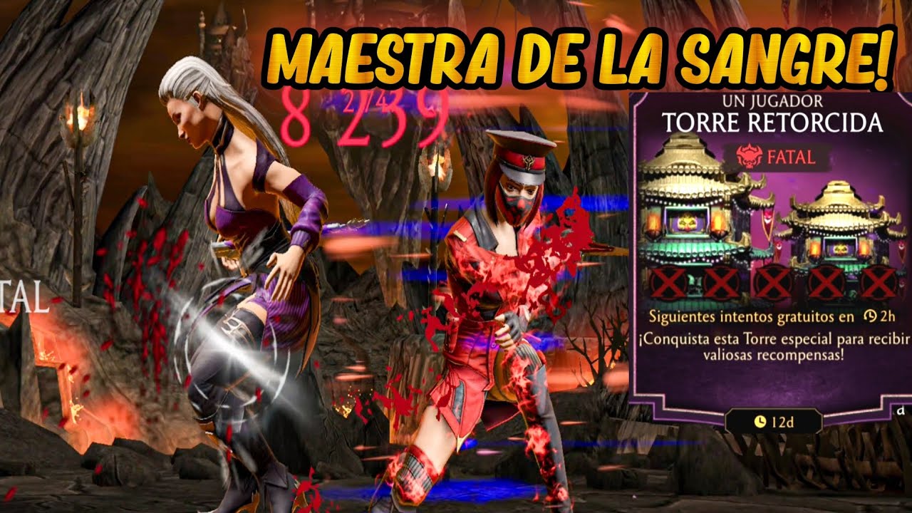 Triple Skarlet Con Final Especial!🩸 Batalla 200 De La TORRE RETORCIDA FATAL + RECOMPENSA. MK Mobile