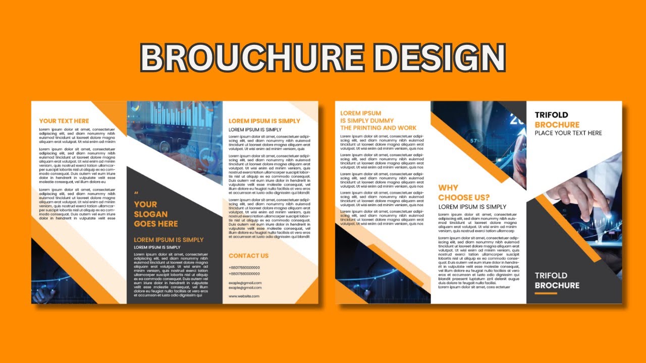 Trifold creative brochure design ideas
