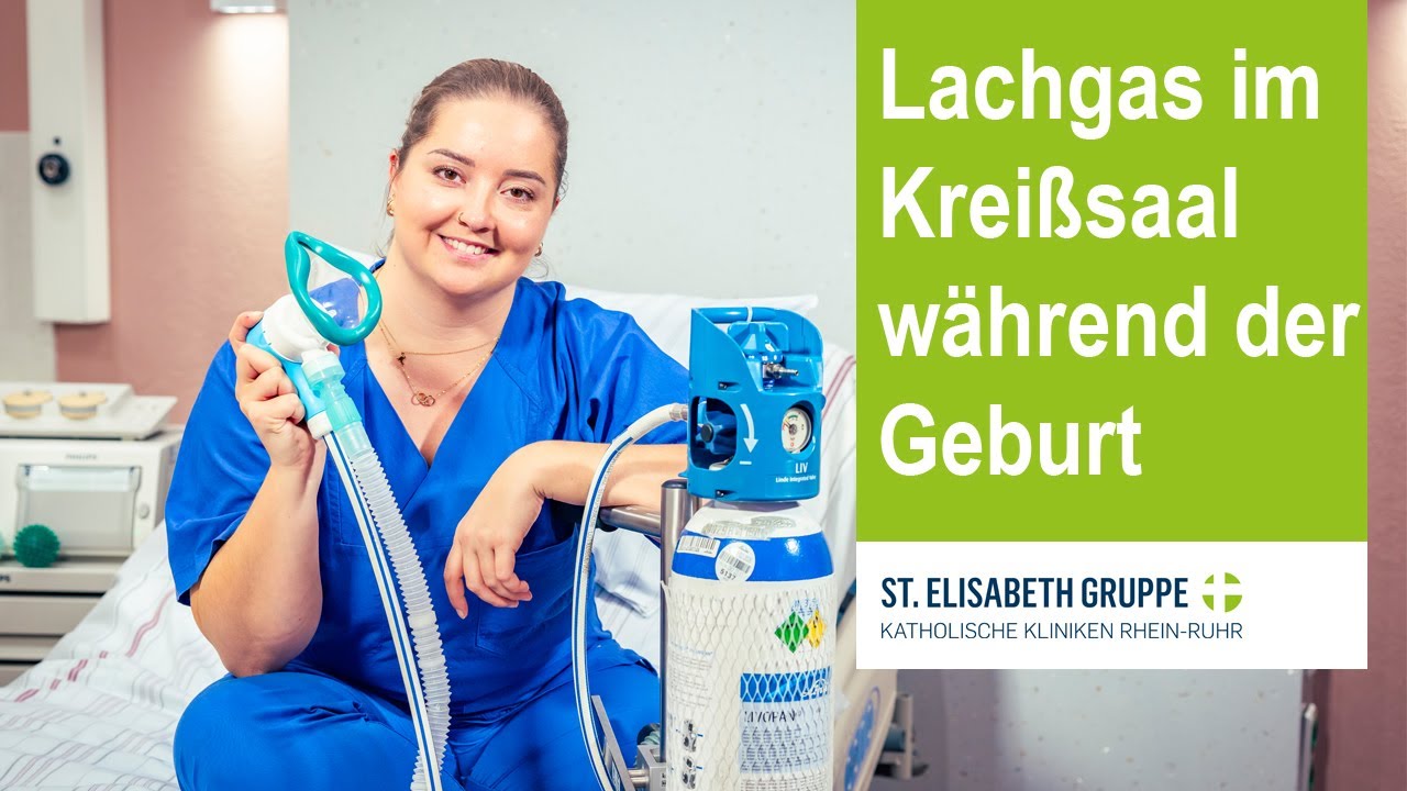 Lachgas im Krei&szlig;saal w&auml;hrend der Geburt