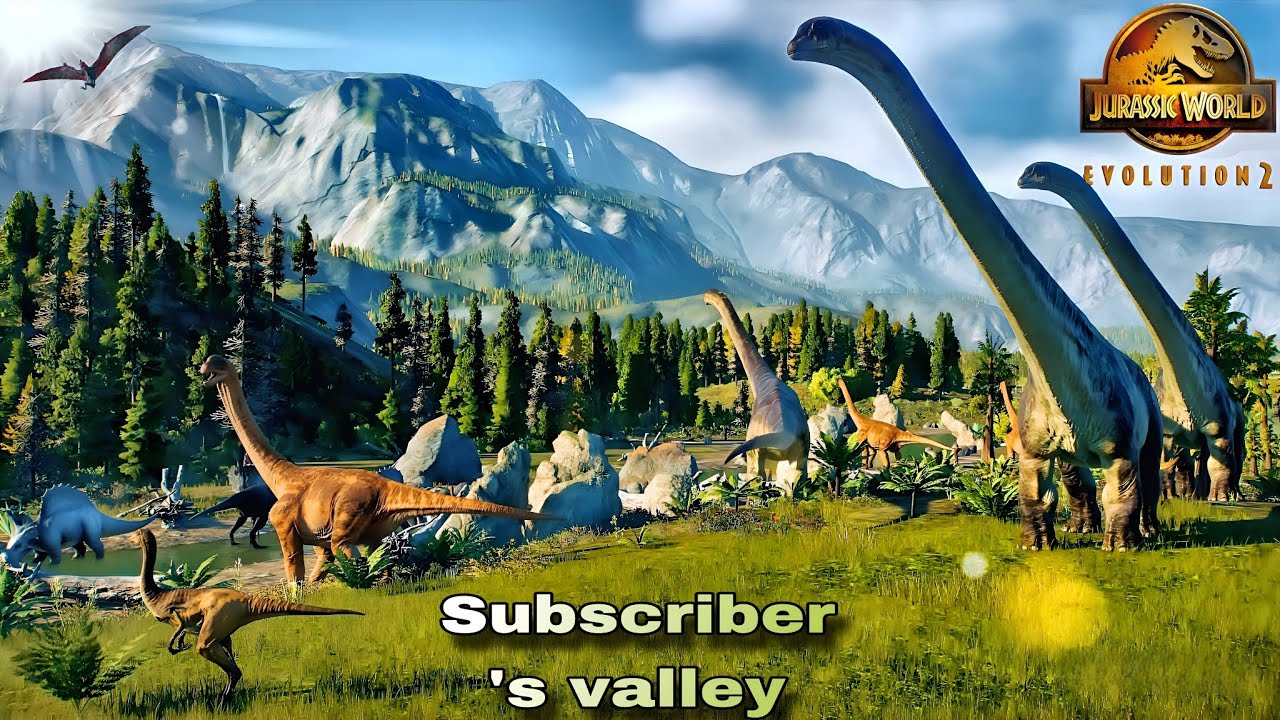 valley of the dinosaurs - subscribers special, jurassic world evolution
