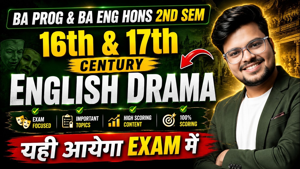 🔥16th & 17th Century English Drama: MOST IMP Question & Answer | BA Program & BA English Hon 2nd Sem
