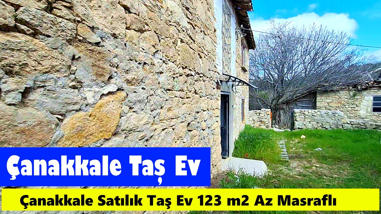Çanakkale de Satılık Taş Ev 123 m2 Fiyat 2.550.000 TL
