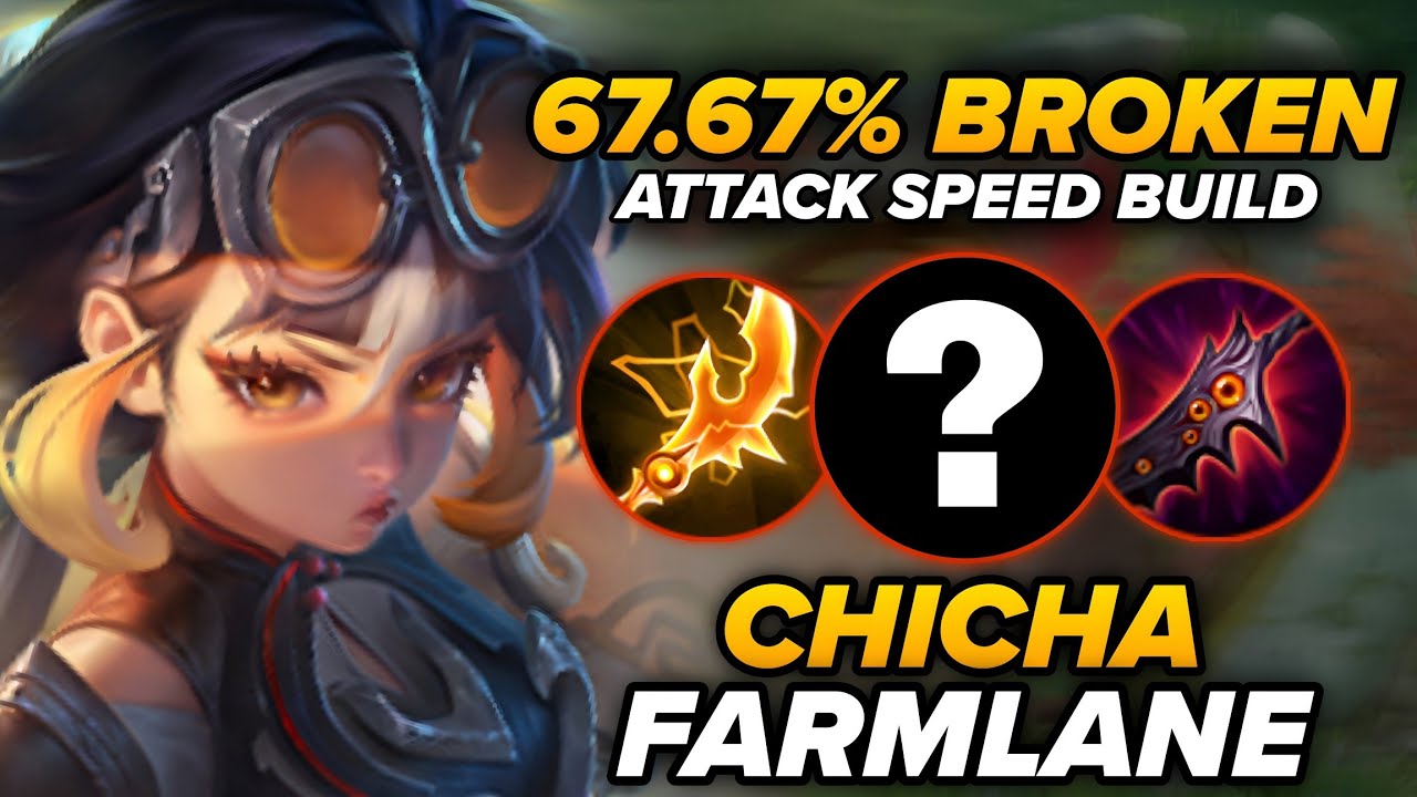 67.67% CHICHA FARM LANE ATTACK SPEED BUILD MELTS ENEMIES IN RANKED! | CHICHA BUILD & ARCANA - HOK