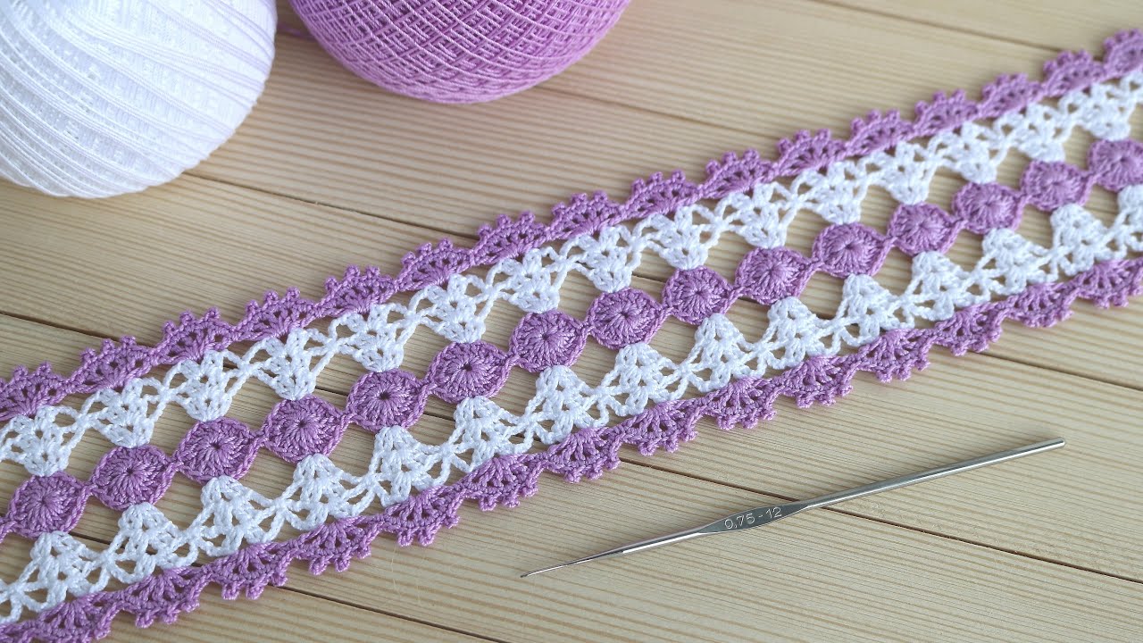 ВЯЗАНИЕ КРЮЧКОМ ажурное ЛЕНТОЧНОЕ КРУЖЕВО мастер-класс CROCHET lace ribbon- How to make Crochet Lace
