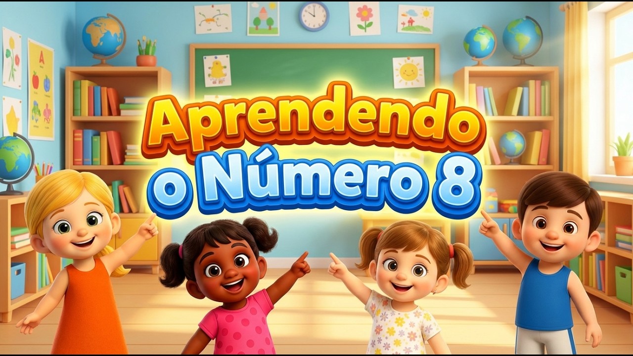 Aprendendo o Número 8 | Criancinhas Da Fé | Ensinando os Números e a Palavra de Deus Para Crianças
