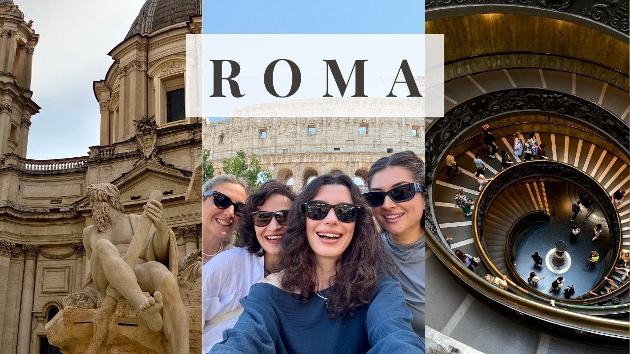 Kız Kıza Roma Macerası! 4 Günlük Dolu Dolu Roma Turu 🇮🇹 / Italy Girls Trip Vlog #roma #romavlogs