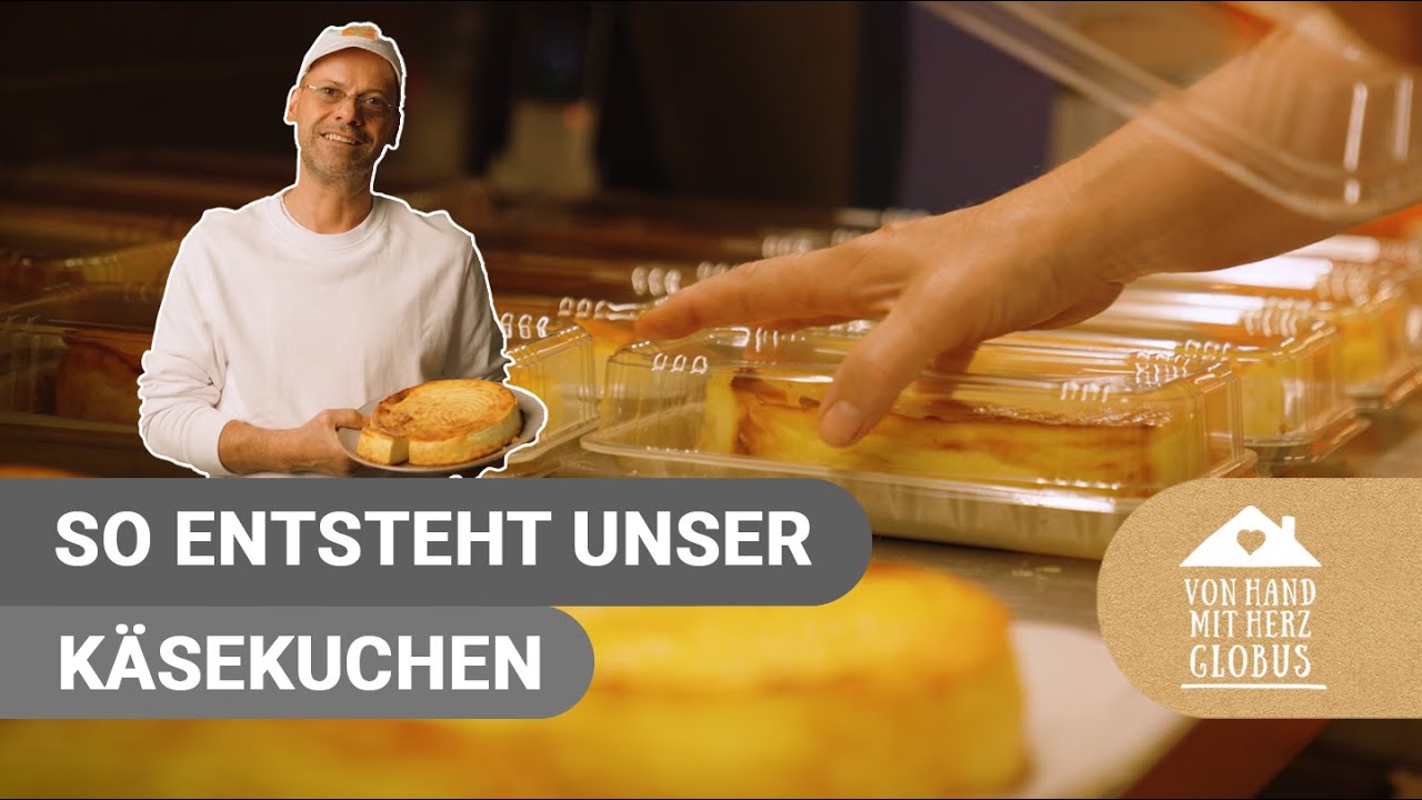 Im Kurzvideo: So entsteht unser Käsekuchen I GLOBUS Meisterbäckerei