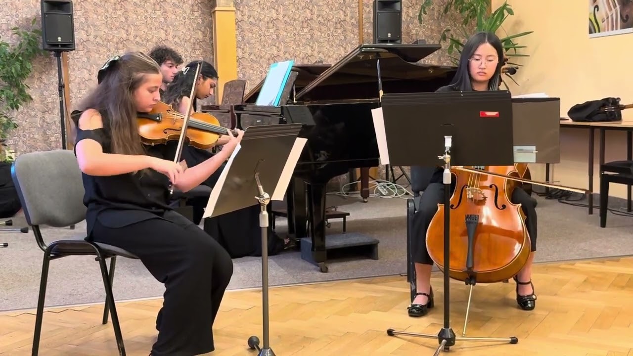 Beethoven Trio No. 3 w/ Diana, violin & Raina, cello #beethoven #youngmusicians #triomusical 