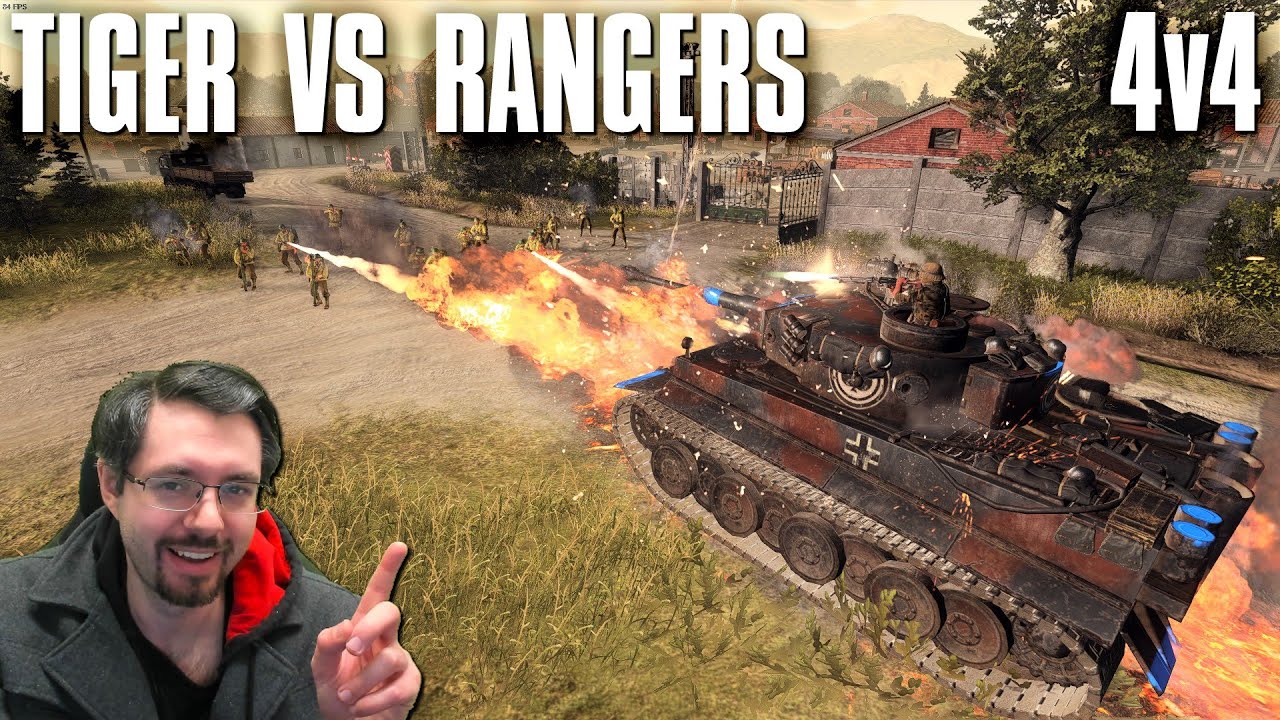 4v4 - Tiger vs Rangers! - Company of Heroes 3