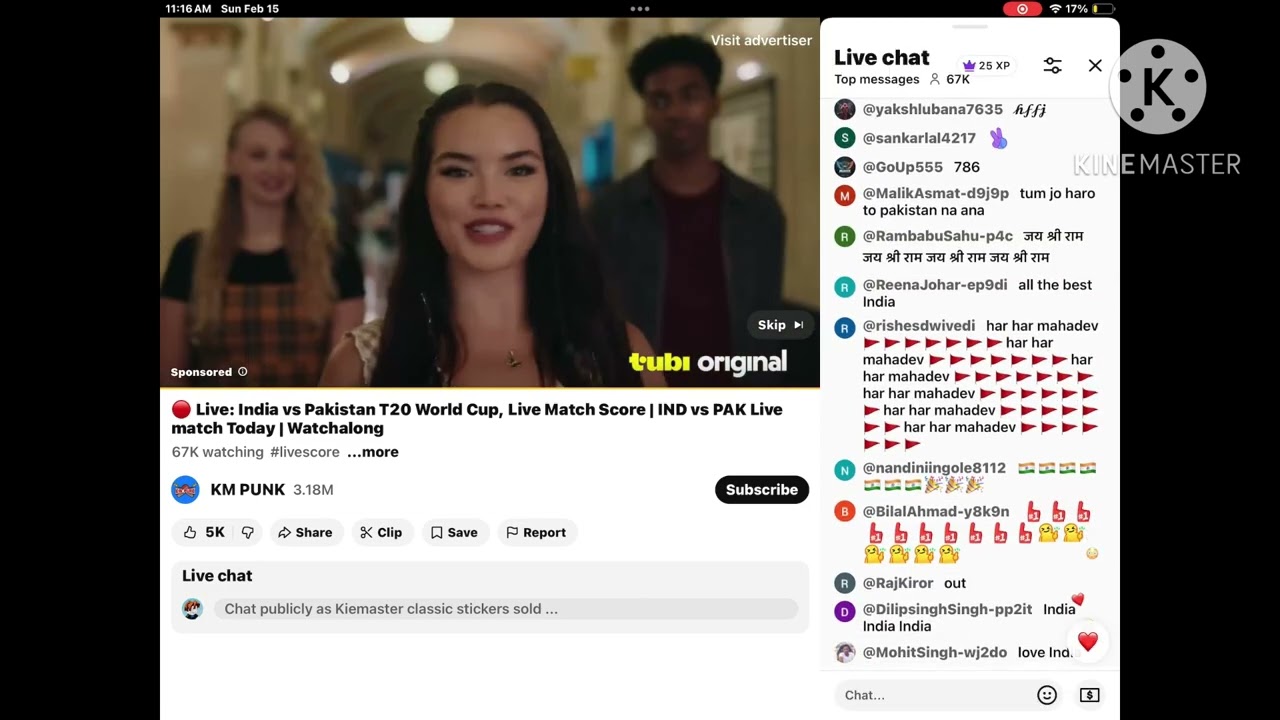Live stream on