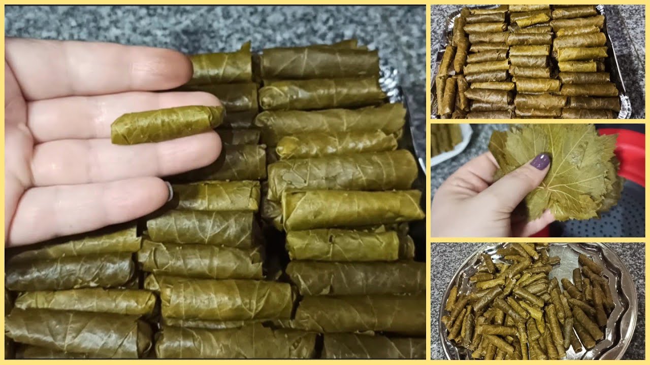 ورق العنب باللحمه المفرومه⁦☘️⁩  أصلك مش أي محشي 😋⁦🍽️⁩