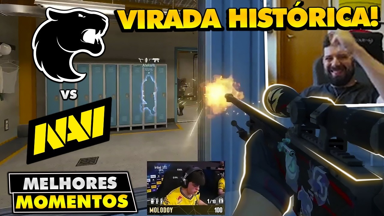 FURIA FAZ O IMPOSSIVEL EM PARTIDA VALENDO O PALCO DO RIO! Melhores Momentos: FURIA vs NAVI - IEM RIO