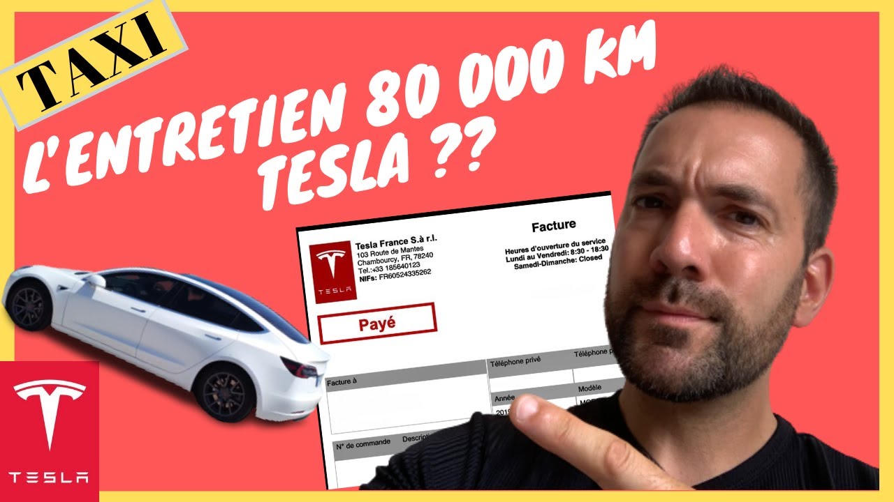 1&egrave;re r&eacute;vision 80 000 km Tesla Model 3, quid de l'entretien 🧐
