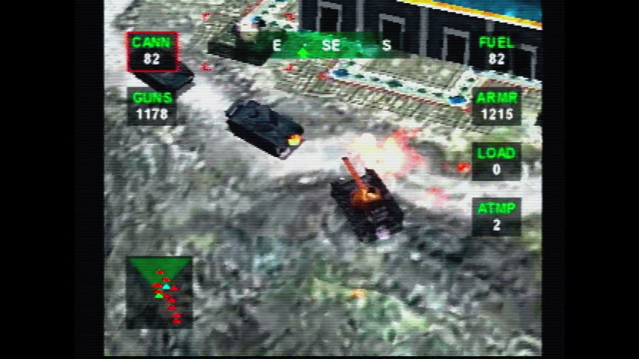 Nuclear Strike (PlayStation 1) (4K CRT View) - Level 5 - Fortress Strike