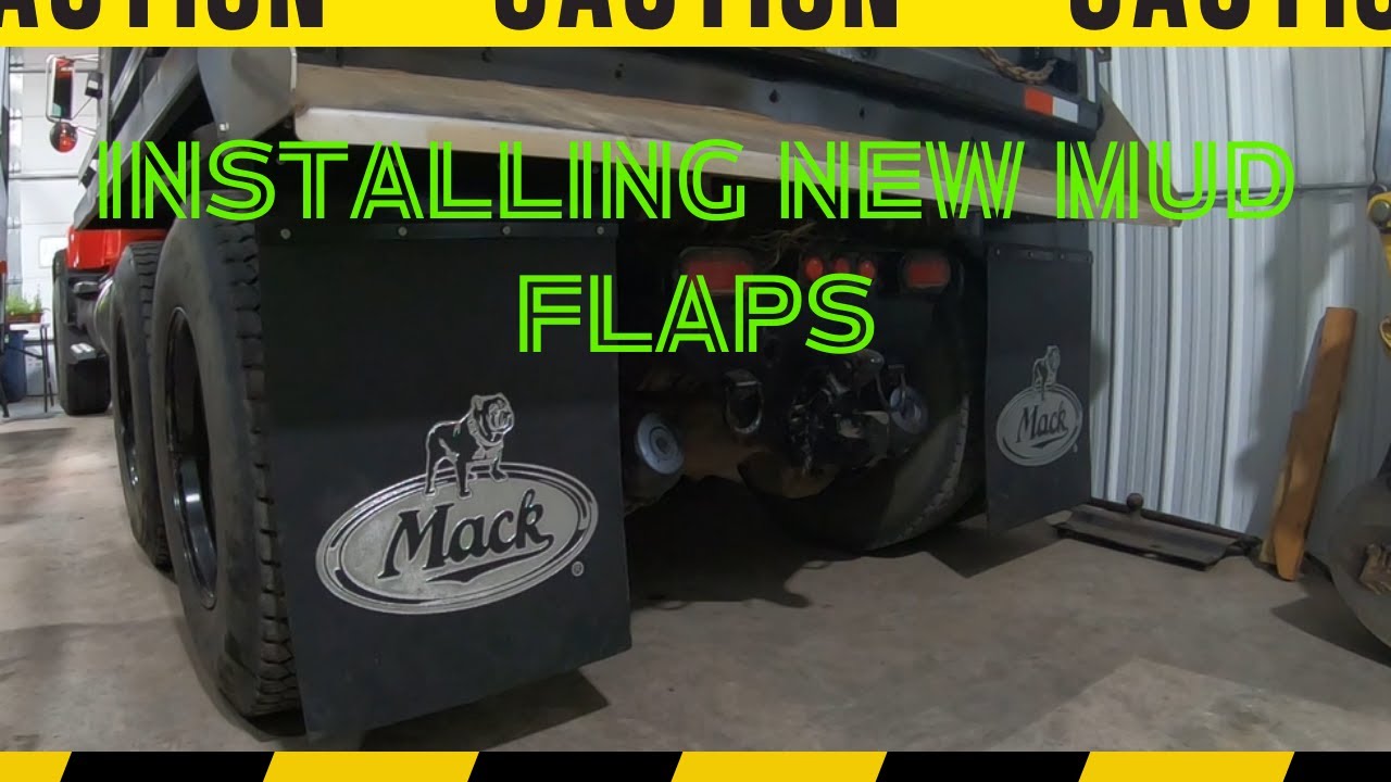 Dump Truck Mud Flap Install