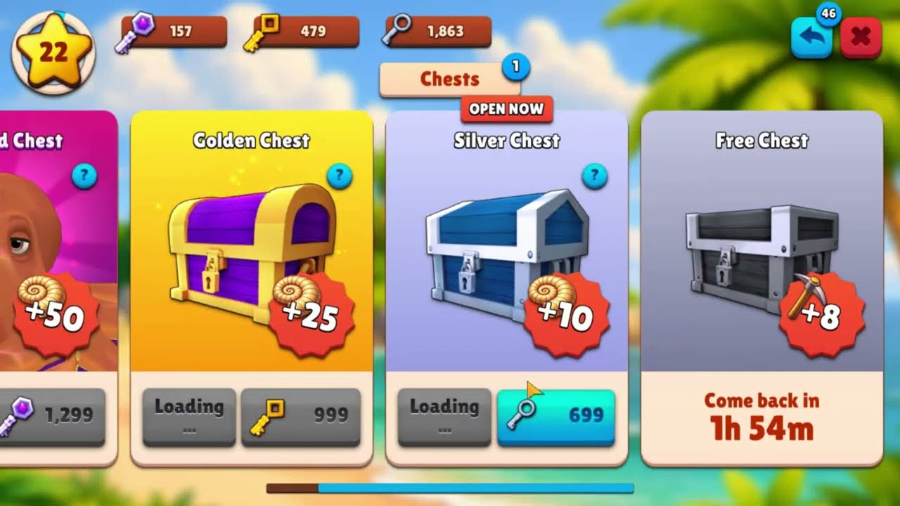 Zoo Island #15 – Reached Level 22 + unboxing 2 silver chests