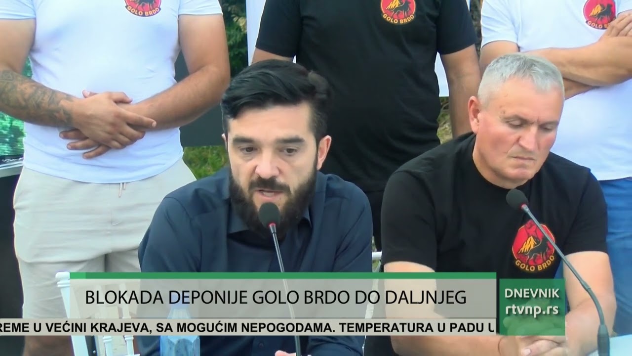 Konferencija za medije na deponiji Golo brdo