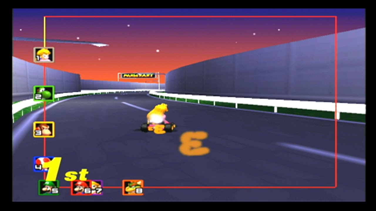 Mario Kart 64 Flower Cup - No Item Boxes (No Commentary)