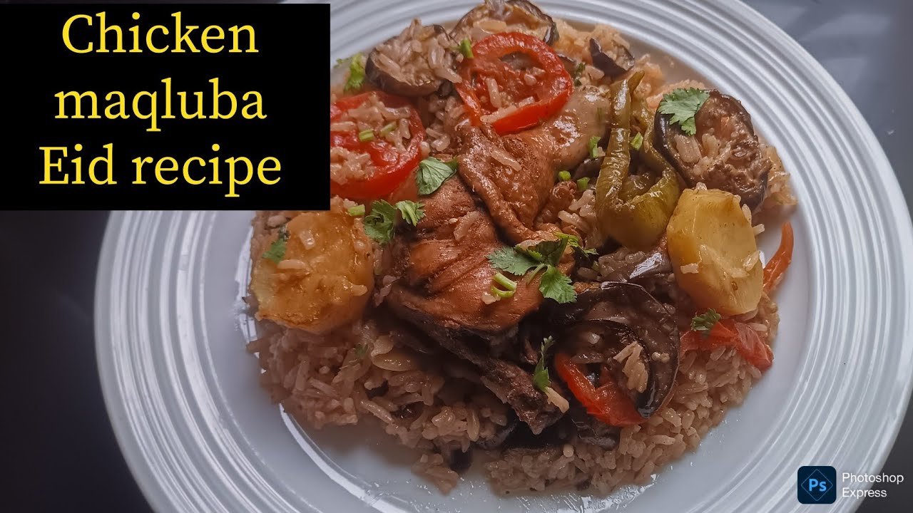 Chicken maqluba recipe for Eid/chicken pilau with vegetables. #chicken #rice #eid #2025 #uganda