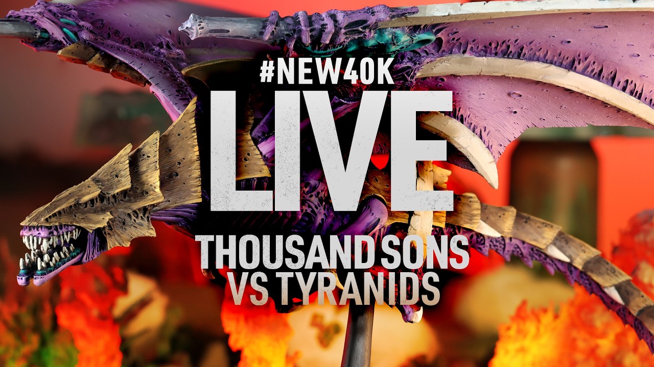 When did you last see a Harridan on the battlefield? Thousand sons vs Tyranids 40k Live battle.