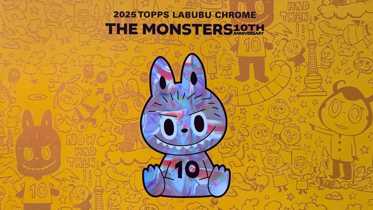 A LABUBU REVIVAL VIA TOPPS⁉️ 2025 TOPPS LABUBU CHROME THE MONSTERS 10th ANNIVERSARY
