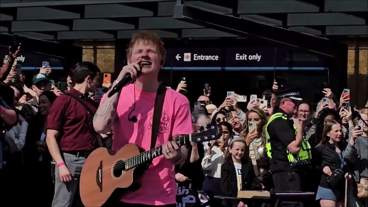 Ed Sheeran - Shape Of You @ King's Cross Square, London 04/04/25