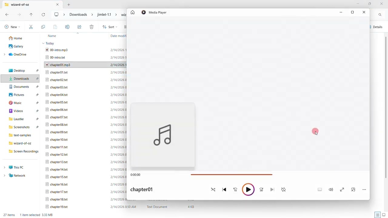 How to Create an Audiobook on Windows - Using Jimlet TTS Converter