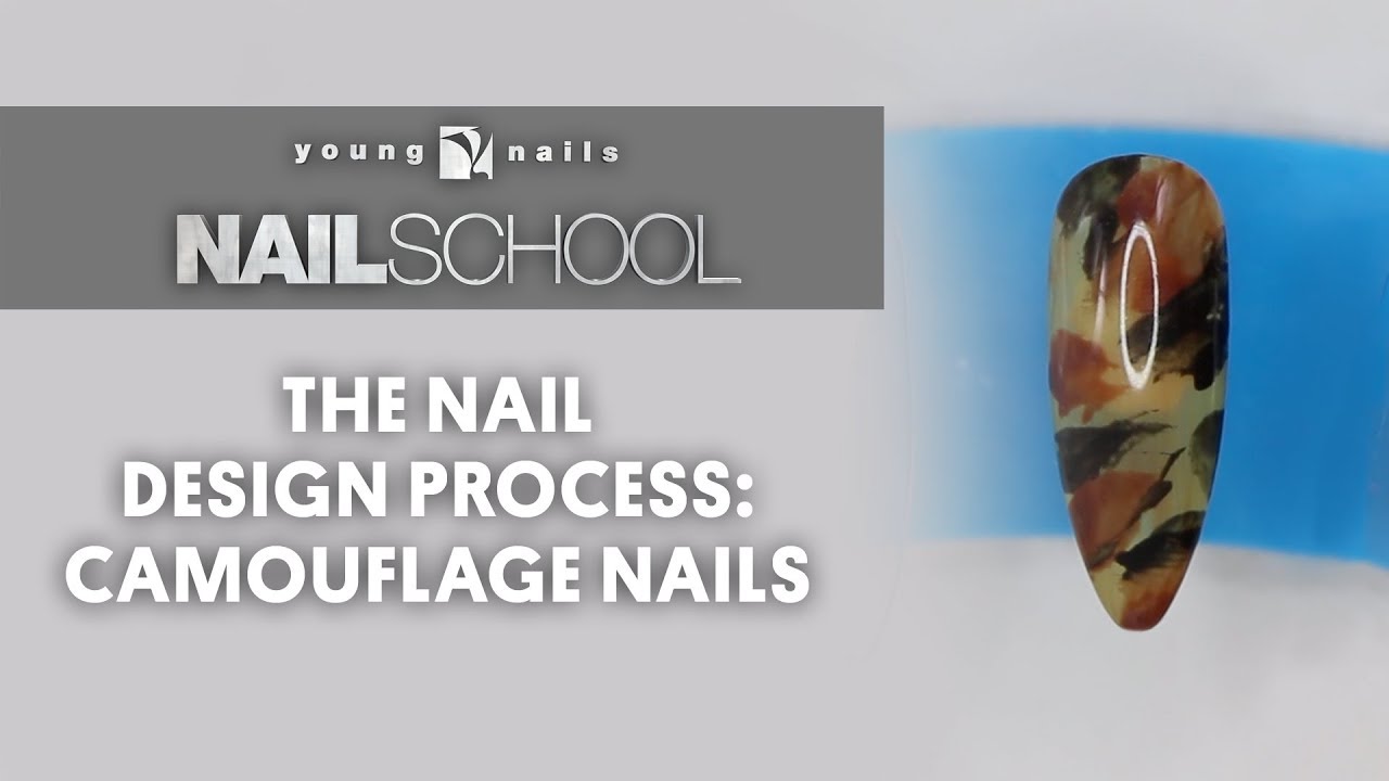 YN NAIL SCHOOL - THE NAIL DESIGN PROCESS: CAMOUFLAGE NAILS