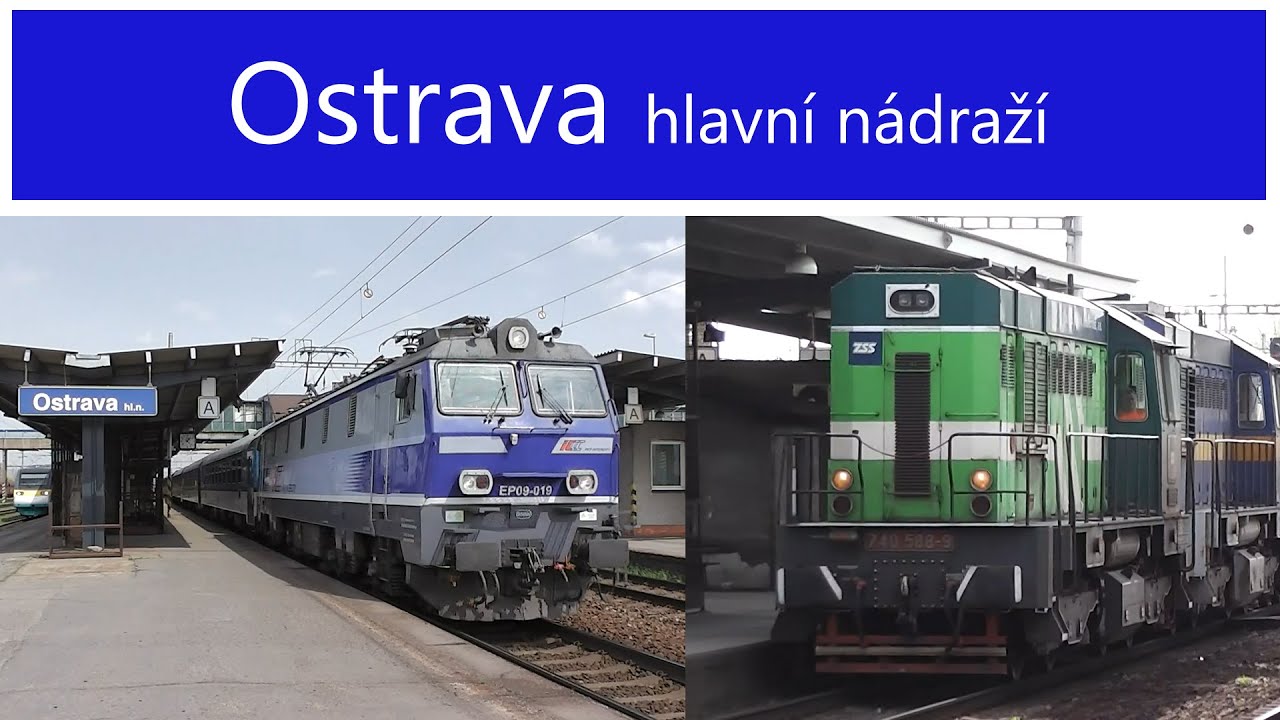 Vlaky Ostrava hlavní nádraží - 27.4.2013 / Czech Trains Ostrava Main Station