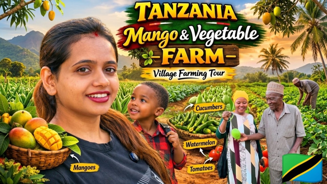 Indian Girl in Tanzania Farming Vlog || Africa Village Farm Tour 🇹🇿|🇮🇳 #vlog