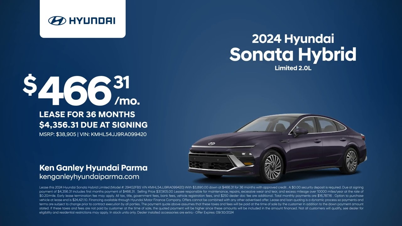 Hyundai Sonata Hybrid 09/06/2024 4282200
