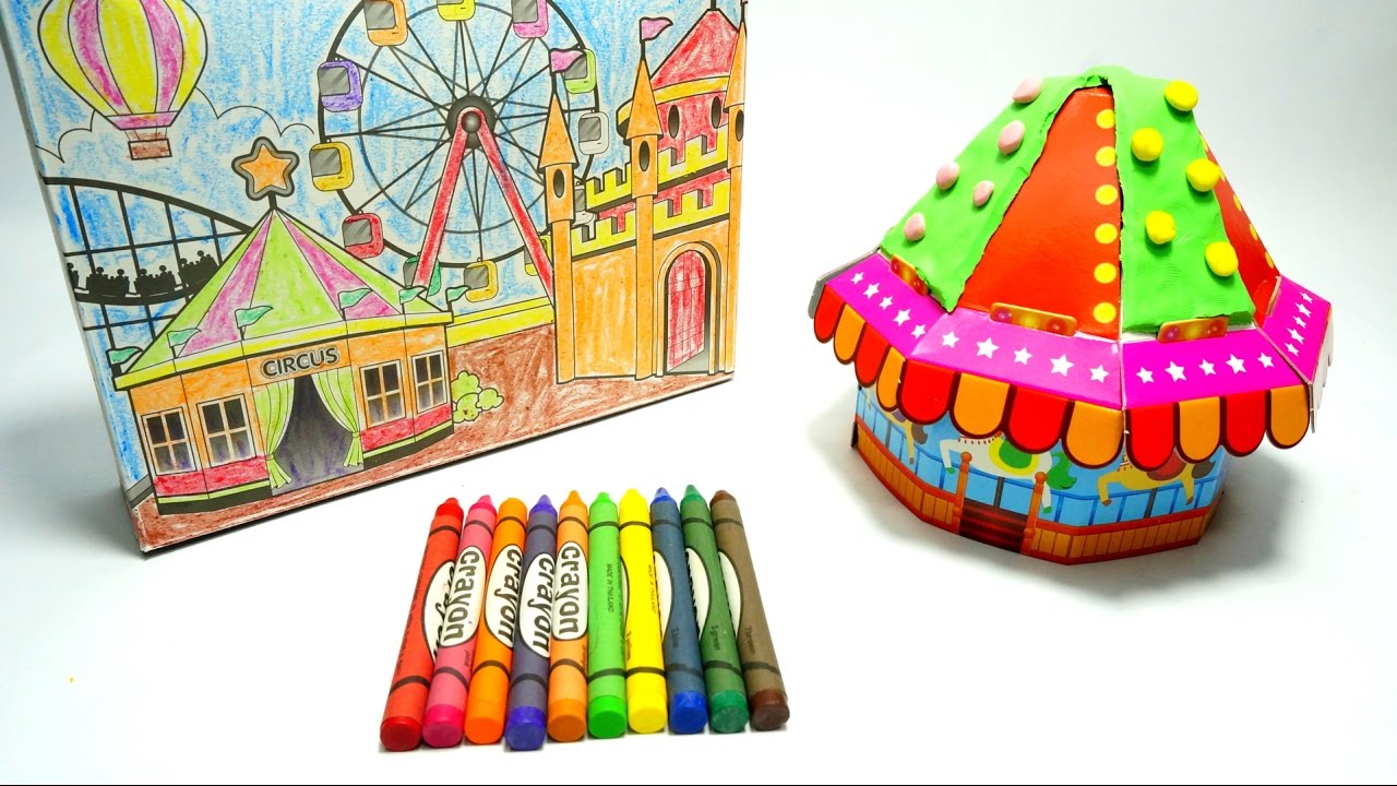 Smile Kids - 3D Amusement Park Crayon DIY Toy Kit - Painting