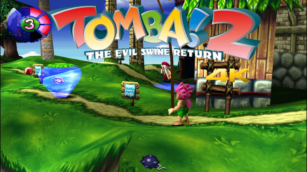 DuckStation 0.1-2799 | Tomba! 2 The Evil Swine Return 4K UHD | PS1 Emulator Gameplay