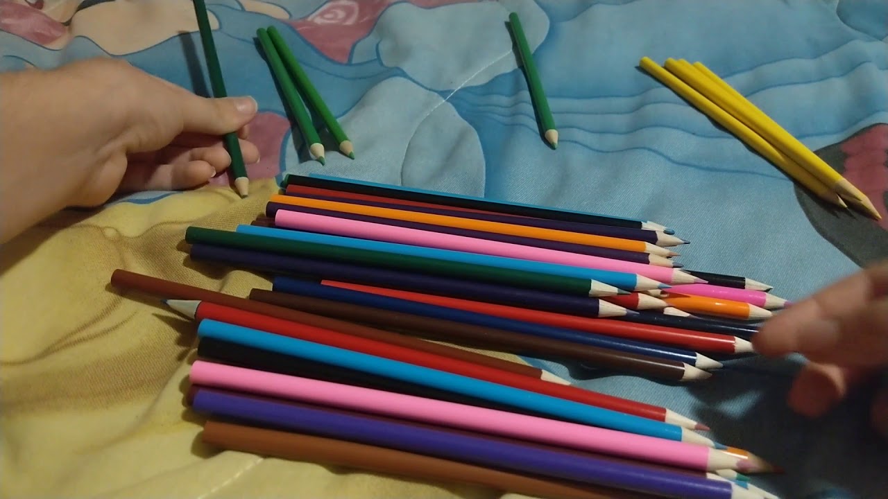Coloreando y organizando lapices dé colores/ ASMR