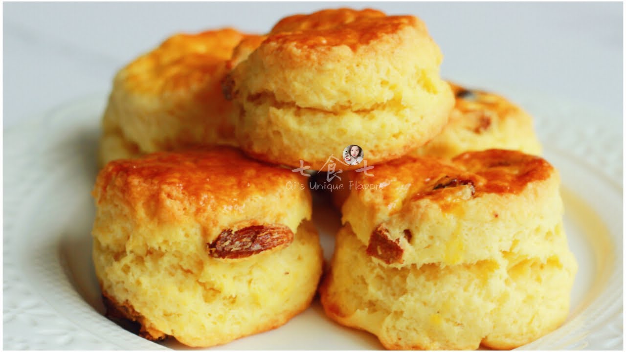 早餐的选择之简单不失手的家庭手作司康-homemade rasin scones