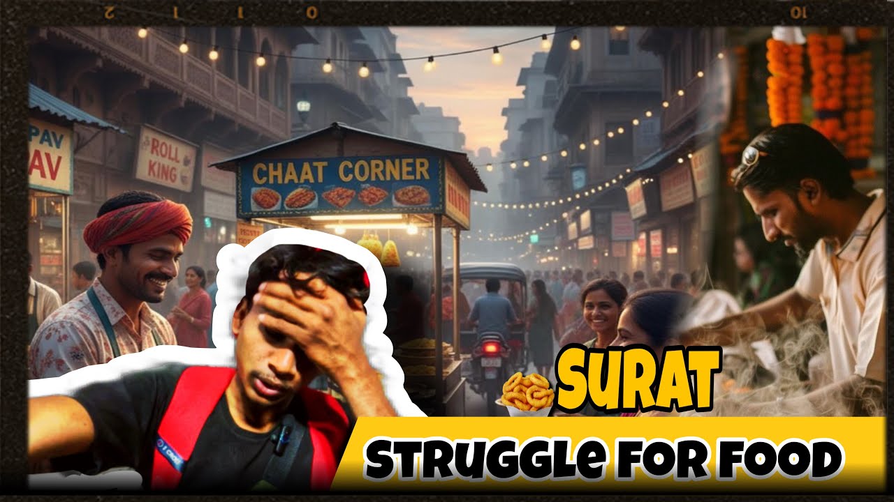 Struggle for food in surat 🥺🍛🤯 ||