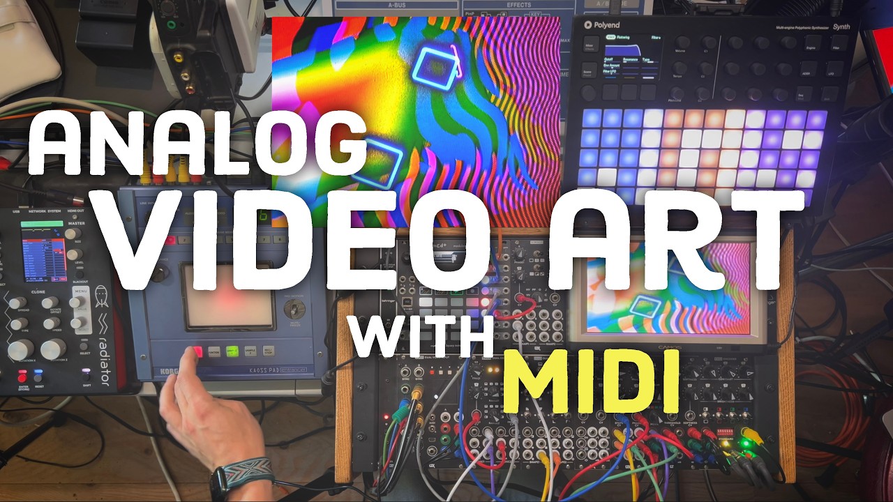 Sequencing Analog Video Art with MIDI 📺✨ (LZX Double Vision + Squarp Hermod+)