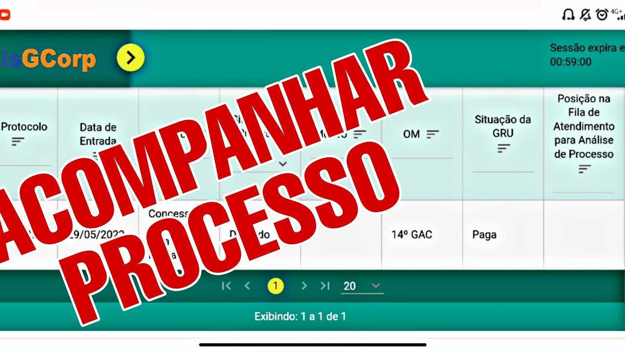 Como consultar a situa&ccedil;&atilde;o do seu processo no Sisgcorp.