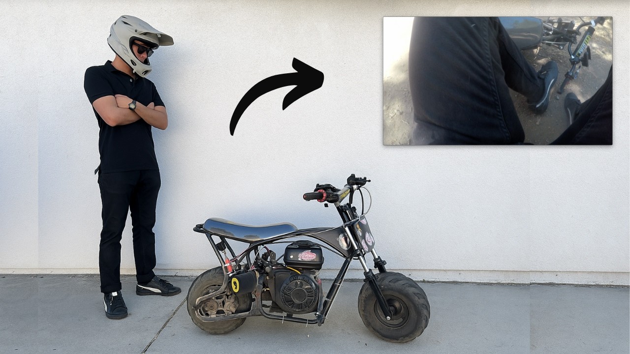 New Mini Bike, First Crash (Predator 212)