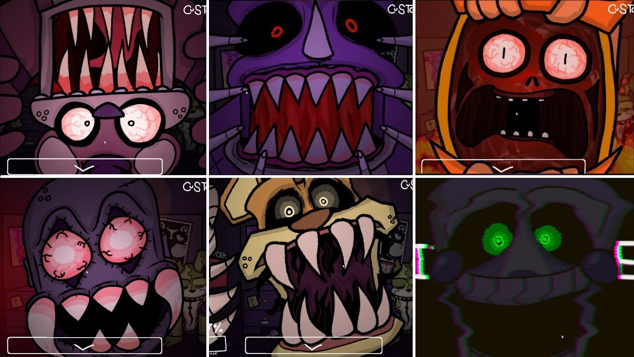 Five Nights at Friedrich's - All Jumpscares & Game Over Screens! #6