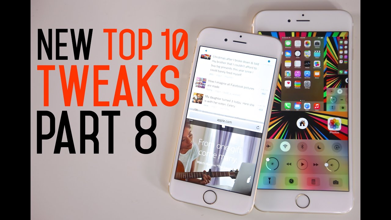 All NEW Top 10 iOS 8 Cydia Tweaks Part 8 - 8.1.2 Taig & Pangu Jailbreak Compatible