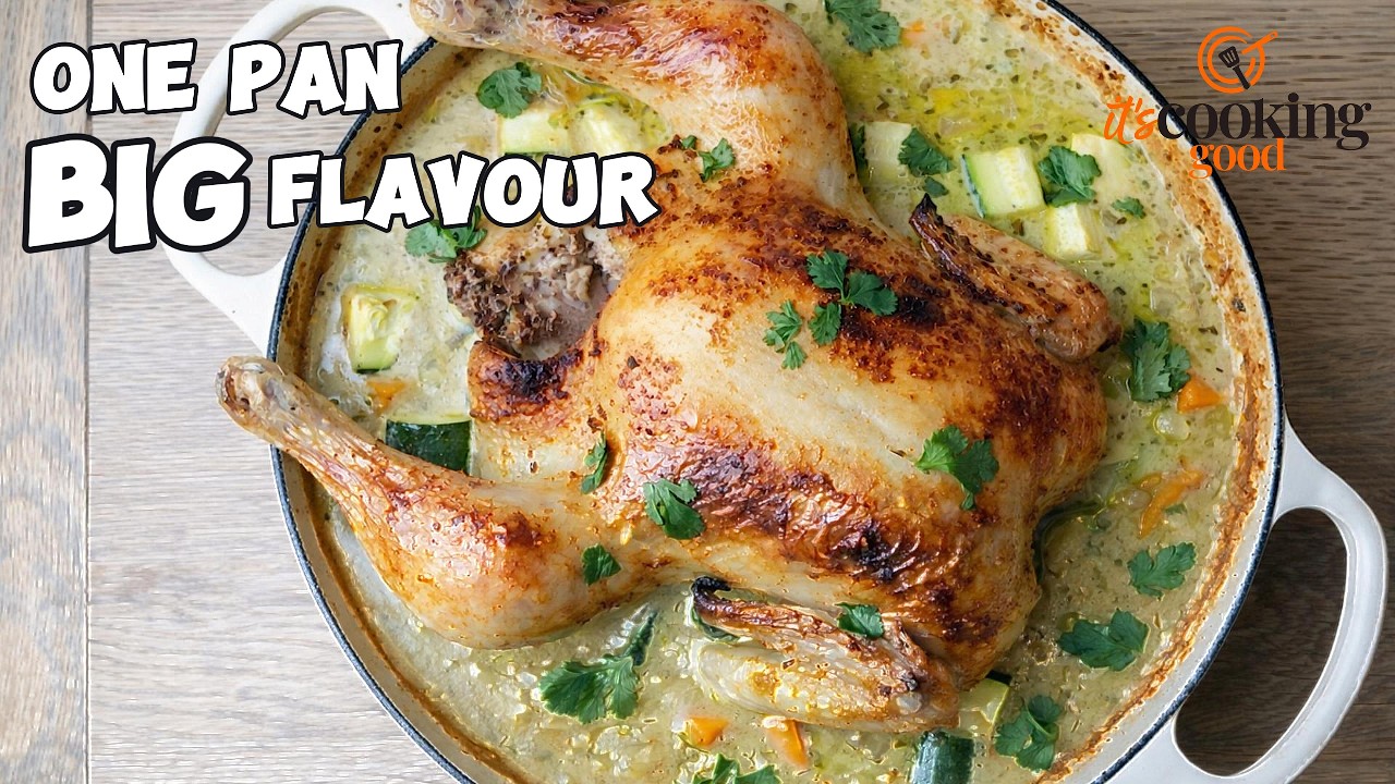 Roast Chicken Thai Green Curry with Homemade Paste | Next Level!